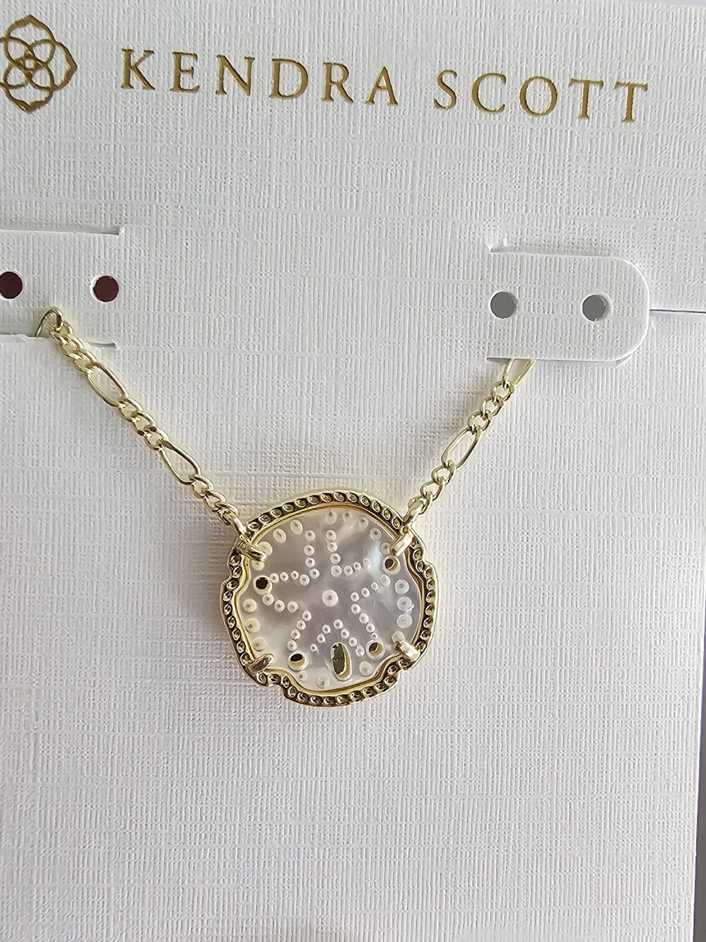 Kendra Scott Gold and Pearl-Inlay Elisa Pendant Necklace - Gold